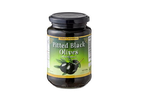 Pitted Black Olives in Jar